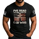 I've Read The Final Chapter God Wins Shirt, Religious Shirts, Funny Christian T-Shirts for Men, Cross Shirt 1