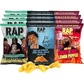 Rap Snacks Lil Baby, Rick Ross, and Migos, All In, Sweet Chili Lemon Pepper, and Sour Cream with a Dab of Ranch Chips Variety - Pack of 12