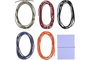 Gadpiparty Travelers Notebook Elastic Bands 5Pcs, Colored Stretchy Journal Straps for Travel and Daily Planning