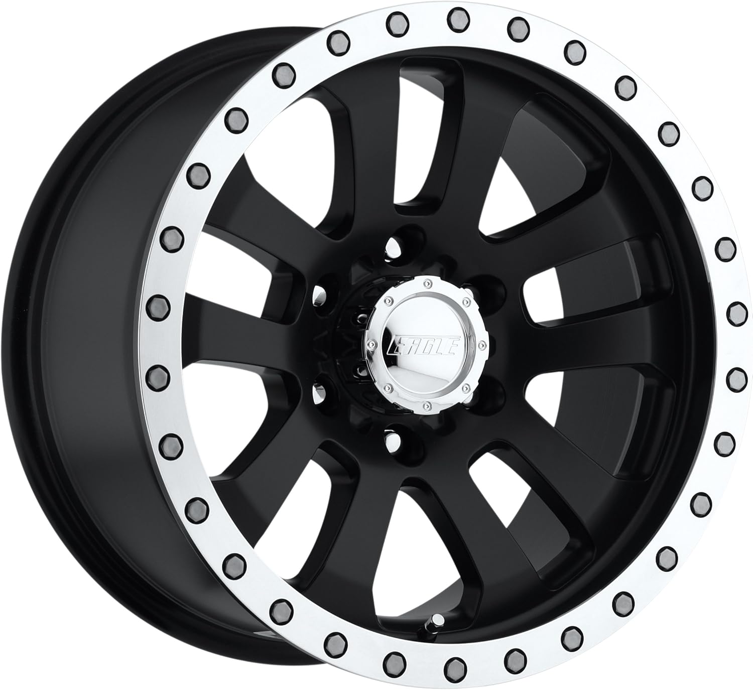 Eagle Alloys 063 Black Wheel (17x9"/5x5.5") Automotive