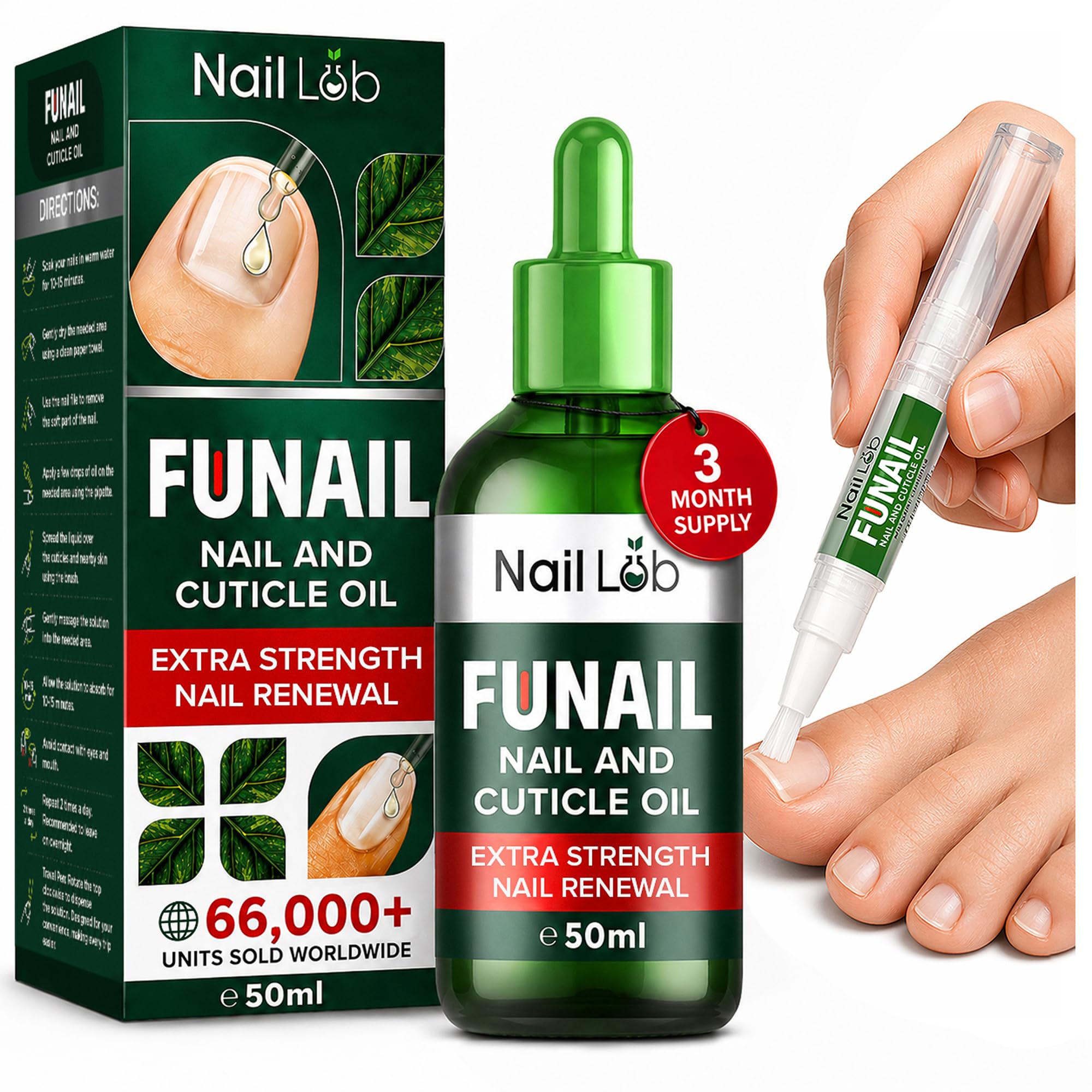 NAIL LAB 50ml nail treatment with fungal...