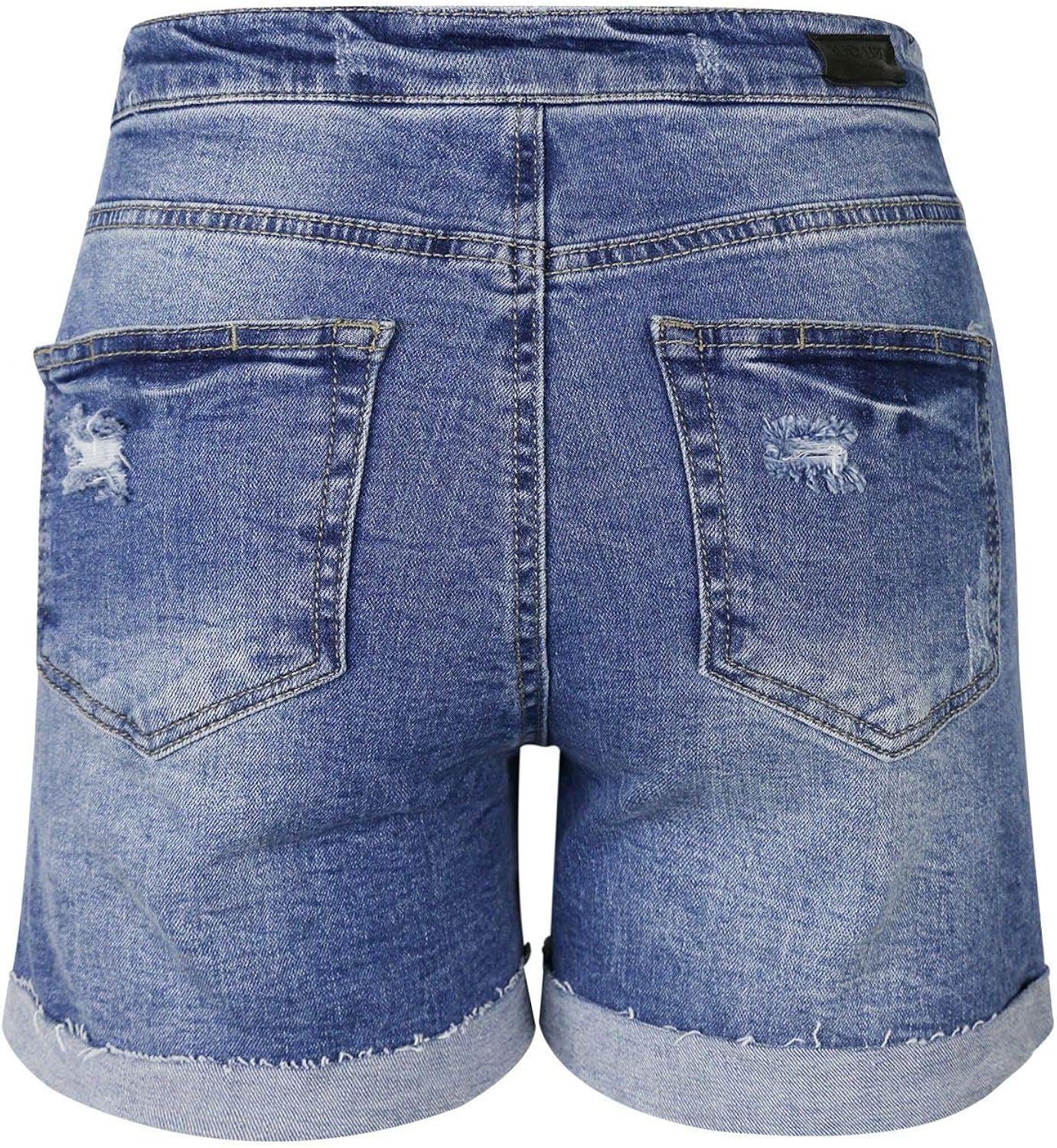 cuffed high waisted jeans