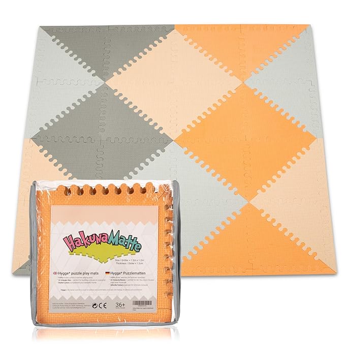 Hakuna Matte Stylische Puzzlematte für Babys und Kinder | +20% Dicker Spielmatte in Einer Aufbewahrungstasche | Schadstofffre