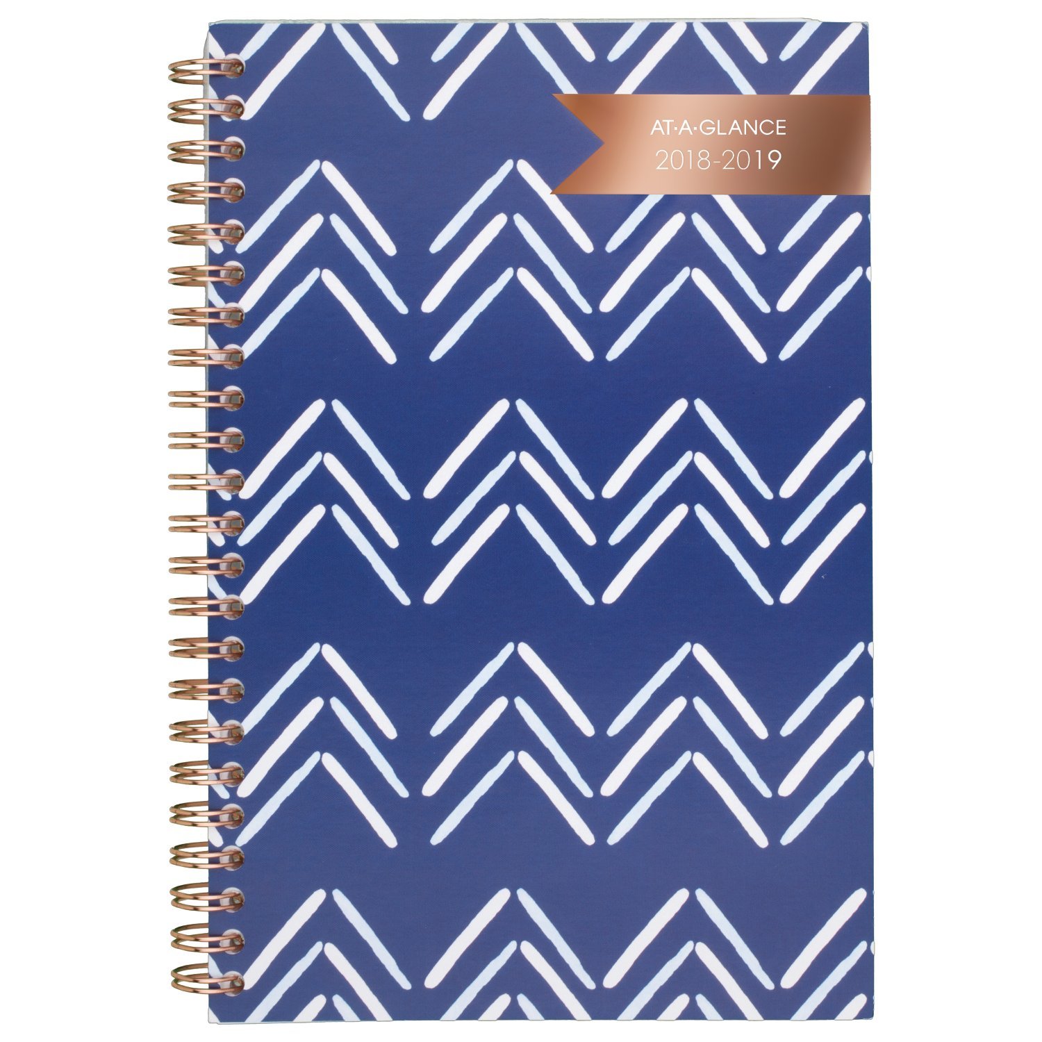 AT-A-GLANCE 2018-2019 Academic Year Weekly & Monthly Planner, Small, 4-7/8 x 8, Carousel Chevron (1112C-200A)
