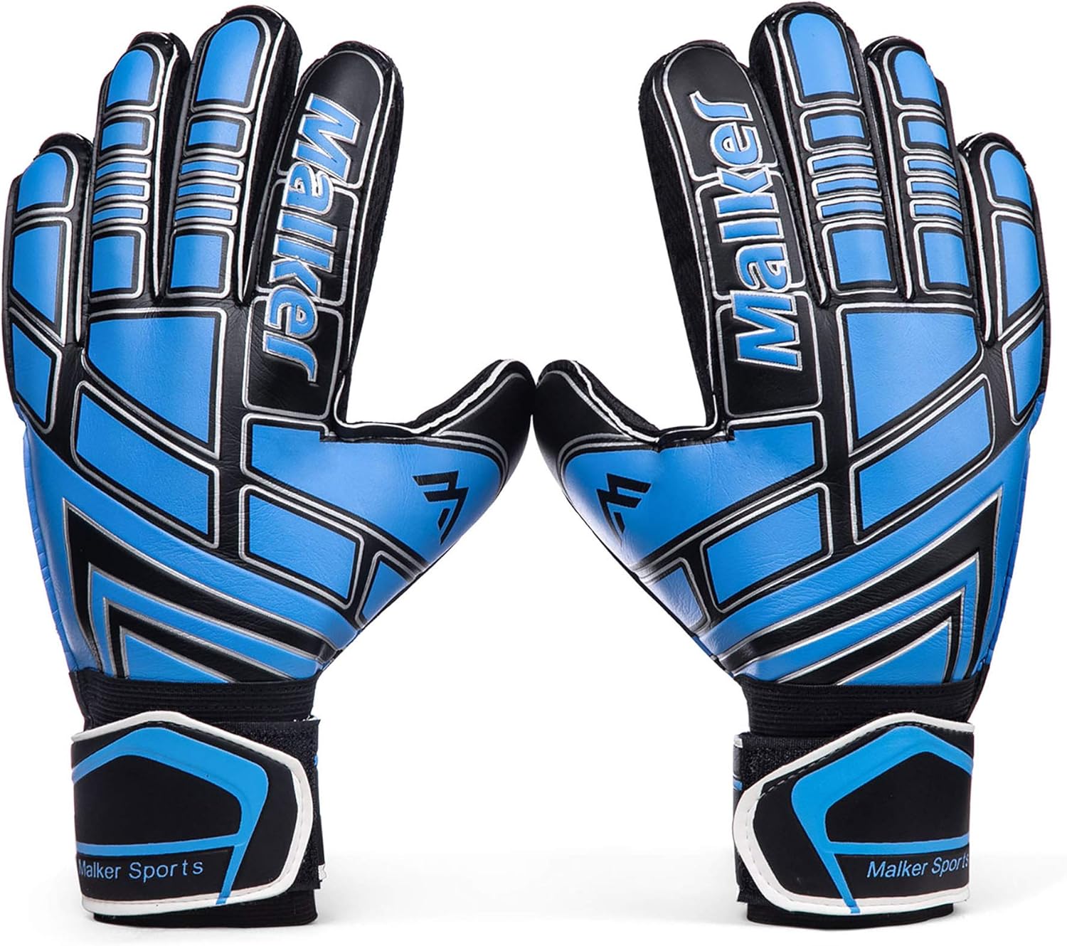 Malker Goalie Gloves Goalkeeper Gloves with Fingersave and Double Wrist