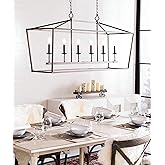 SAFAVIEH PND4088A Prener Oil-Rubbed Bronze 6-Light (LED Bulbs Included) Pendant