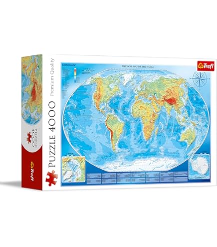 Amazon.com: 4,000 Piece Puzzle - The World Map : Toys & Games