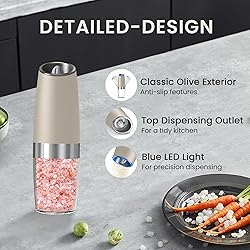 BELRIGO Battery Operated Salt And Pepper Grinder