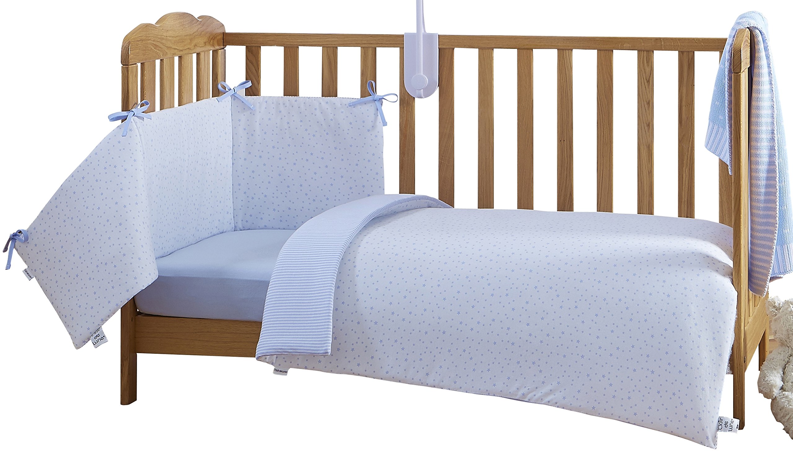clair de lune silver lining cot bedding