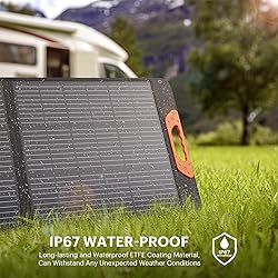 ZOUPW 100W Portable Solar Panel,RV Essentials, 20V