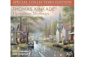 Thomas Kinkade Special Collector's Edition with Scripture 2023 Deluxe Wall Calen: Hometown Memories