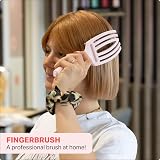 Olivia Garden Fingerbrush Care Iconic Medium Pastel Pink Detangling Brush view 8