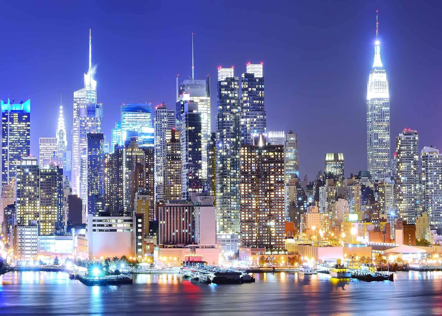 Amazon Earvo 7 X 5フィート ニューヨークマンハッタン夜景写真背景 ニューヨークがテーマのパーティー Youtubeコットンバックドロップ 耐しわ性 スタジオ写真小道具 壁画 Ea021 バックペーパー 背景布 通販