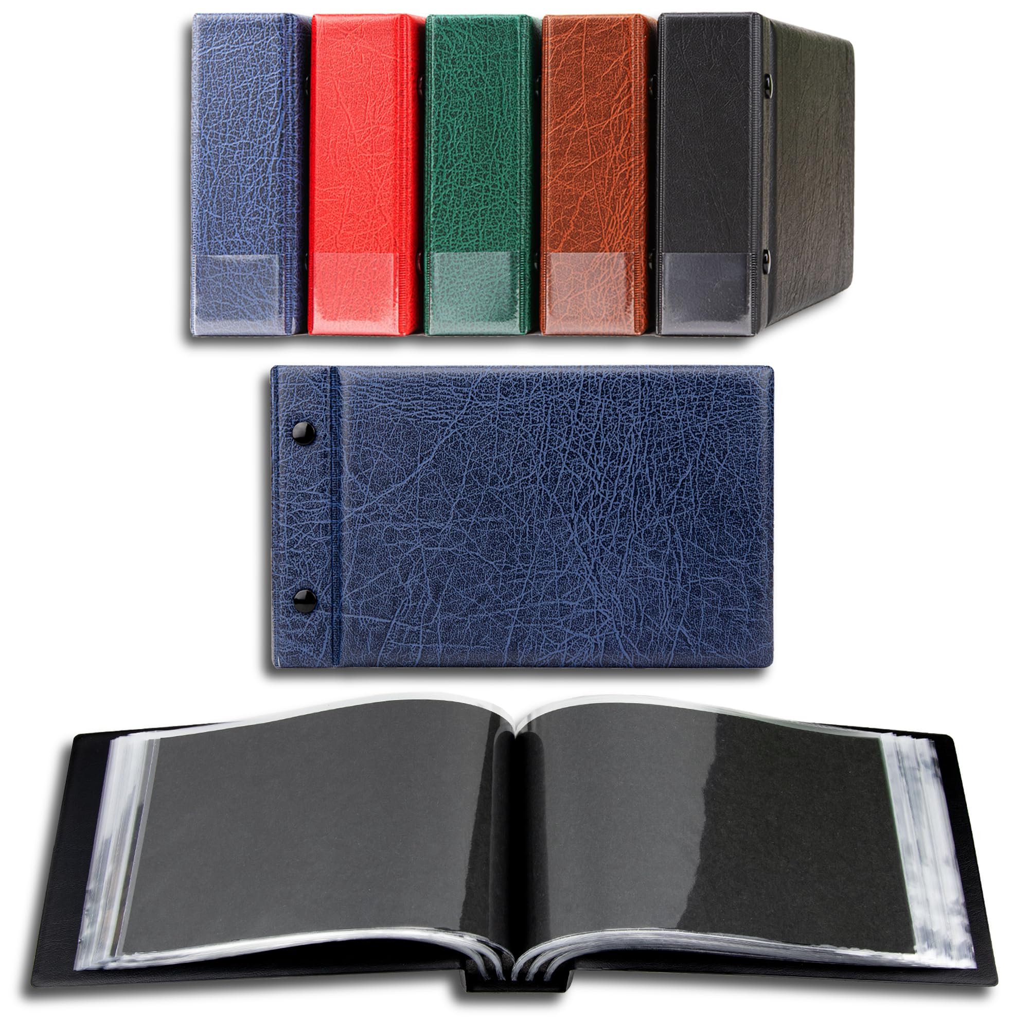 Prophila small album for 100 postcards and letters up to 190 x 125 mm, blue