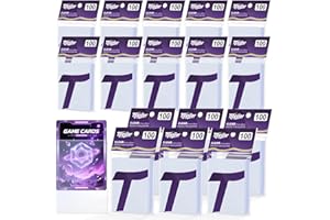 TIOPLIOR 1600 Counts Card Sleeves,Soft Penny Sleeves for Trading Cards,Clear Plastic Card Protectors Fit for MTG,TCG,Baseball,Football,Sports,Game Cards