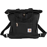 Carhartt Convertible Backpack Tote Bag, Durable with Adjustable Backpack Straps and Laptop Sleeve, Convertible Backpack Tote (Black)