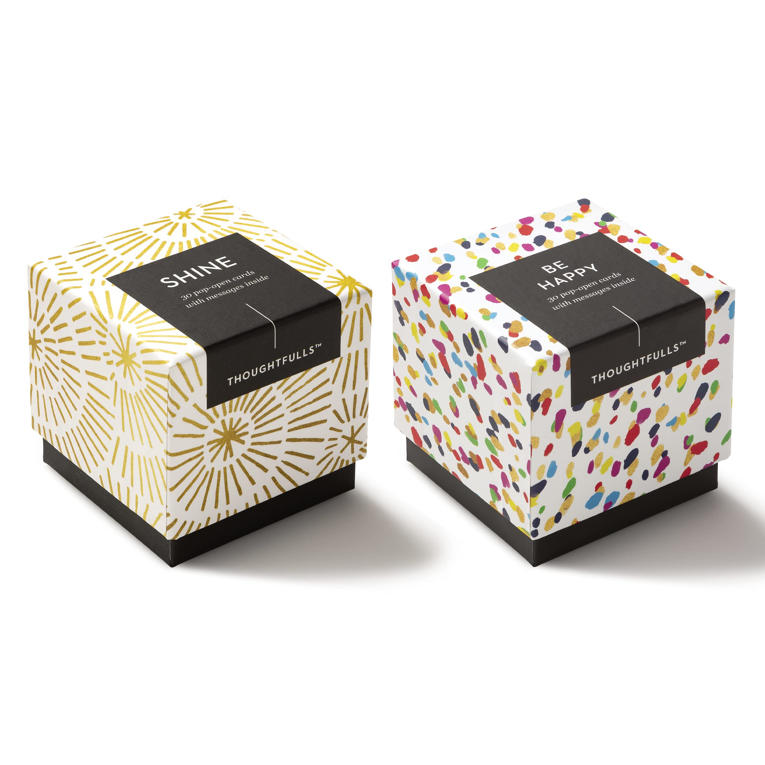 Compendium ThoughtFulls Pop Open Cards - Pack of 2 Shine, Be Happy - 60 Pop Open Cards, Each with a Different Message Inside