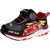 Disney Pixar Cars Boys Black/Red Lighted Sneaker (Toddler/Little Kid)