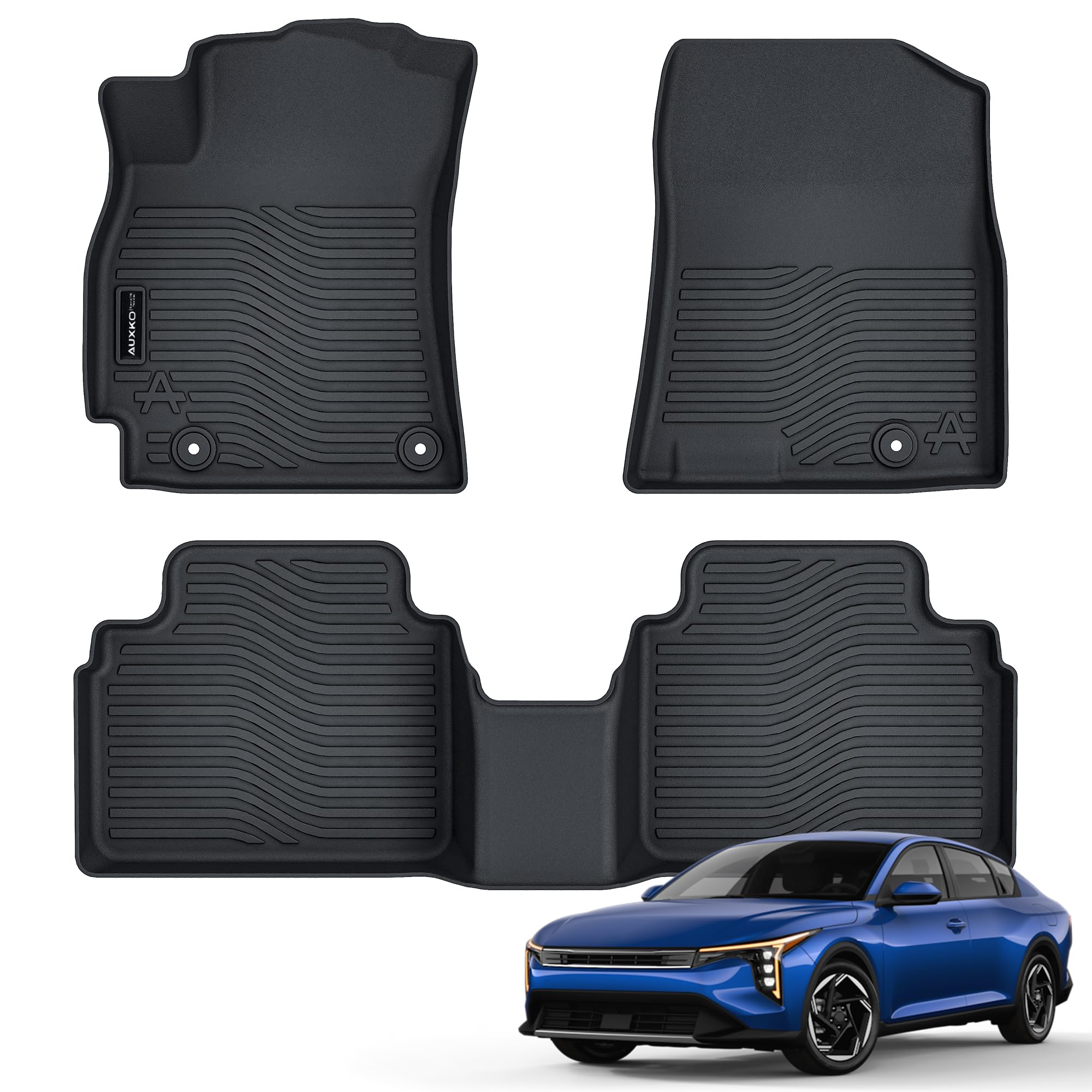 Auxko All Weather Floor Mats Fits for 2025 Kia K4 Sedan TPE Liners Accessory for Kia K4 Sedan 2025 All Season Odorless Anti-Slip Floor Mats Black Image Auxko All Weather Floor Mats Fits for 2025 Kia K4 Sedan TPE Liners Accessory for Kia K4 Sedan 2025 All Season Odorless Anti-Slip Floor Mats Black Image