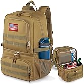 Tactical Double Deck Cooler Backpack for Men,Large Lunch Backpack with 2 Compartment,Soft Cooler Bag