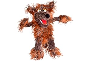 Living Puppets 20-Inch Plush Big Brown Dog Hand Puppet - Fine European Design, Ultra-Soft and Cuddly, Promotes Child Developm