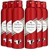 Old Spice Deodorant Body Spray, Original Scent, 4.73 oz. (Pack Of 6)