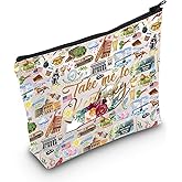 WZMPA Kentucky State Travel Makeup Bag Kentucky Souvenir Gift Take Me To Kentucky Zipper Pouch Bag Kentucky Traveler Gift (Take Kentucky)