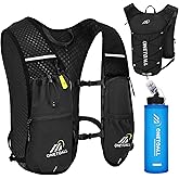 ONETOALL Running Vest for Women & Men, Lightweight 150g Hydration Backpack, 5.5L Pack for Trail Running, Marathon, Hiking, Cy