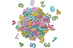 Chiffres autocollants, autocollants en mousse pailletée, décoration de sac, autocollants d'artisanat pour scrapbooking, kit d