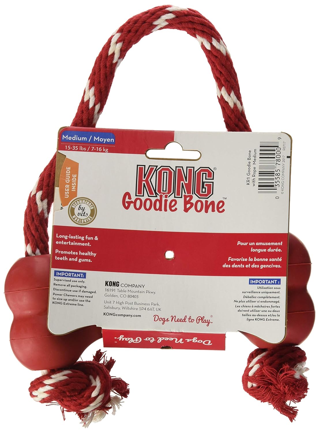 kong goodie bone with rope