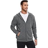LETAOTAO Lightweight Hoodie Men Zip Up Hooded Sweatshirt Thin Slim Fit Jacket Available in Regular & Tall Sizes