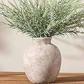 Vanselia Ceramic Flower Vase Home Decor - Farmhouse Table Vases Rustic Vintage Living Room Kitchen Bedroom Decorations for Ho