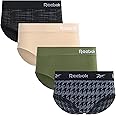 Reebok Women's Hipster Briefs - 4 Pack Breathable Stretch Performance Hipster Panties - Seamless Underwear for Women (S-XL)
