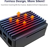 Akasa Skyline Pro Fanless Aluminium Case Asus Tinker Board 2 2S Raspberry Pi view 4