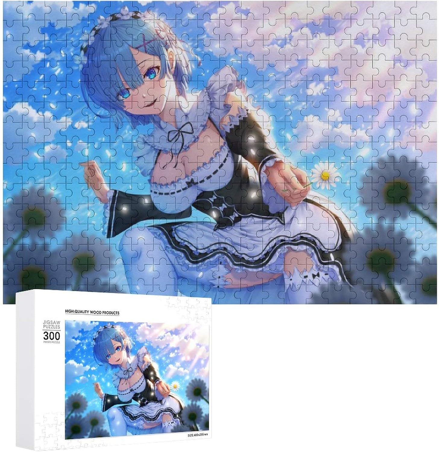 Amazon Co Jp リゼロレム 大人と子供のための300ピースの木製ジグソーパズルピース漫画アニメパズル男の子と女の子のための知的楽しいおもちゃギフト ホーム キッチン