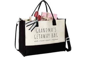 GINGULMINA Grandma Gifts - Gifts for Grandma from Grandchildren - Canvas Tote Bag