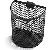 Denash Metal Hook Wall Mounted Pen Pencil Holder,Office Desk Organizer with Hook,Metal Pencil Holder For Paintbrushes Pegboard Classroom Home