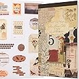 YagCu Journaling Sticker Book, Old Time Junk Journal Stickers, Vintage Scrapbooking Supplies, Pre-Cut Aesthetic Scrapbook Materials for Adults, Decorative Ephemera Bullet Planner DIY Arts Craft