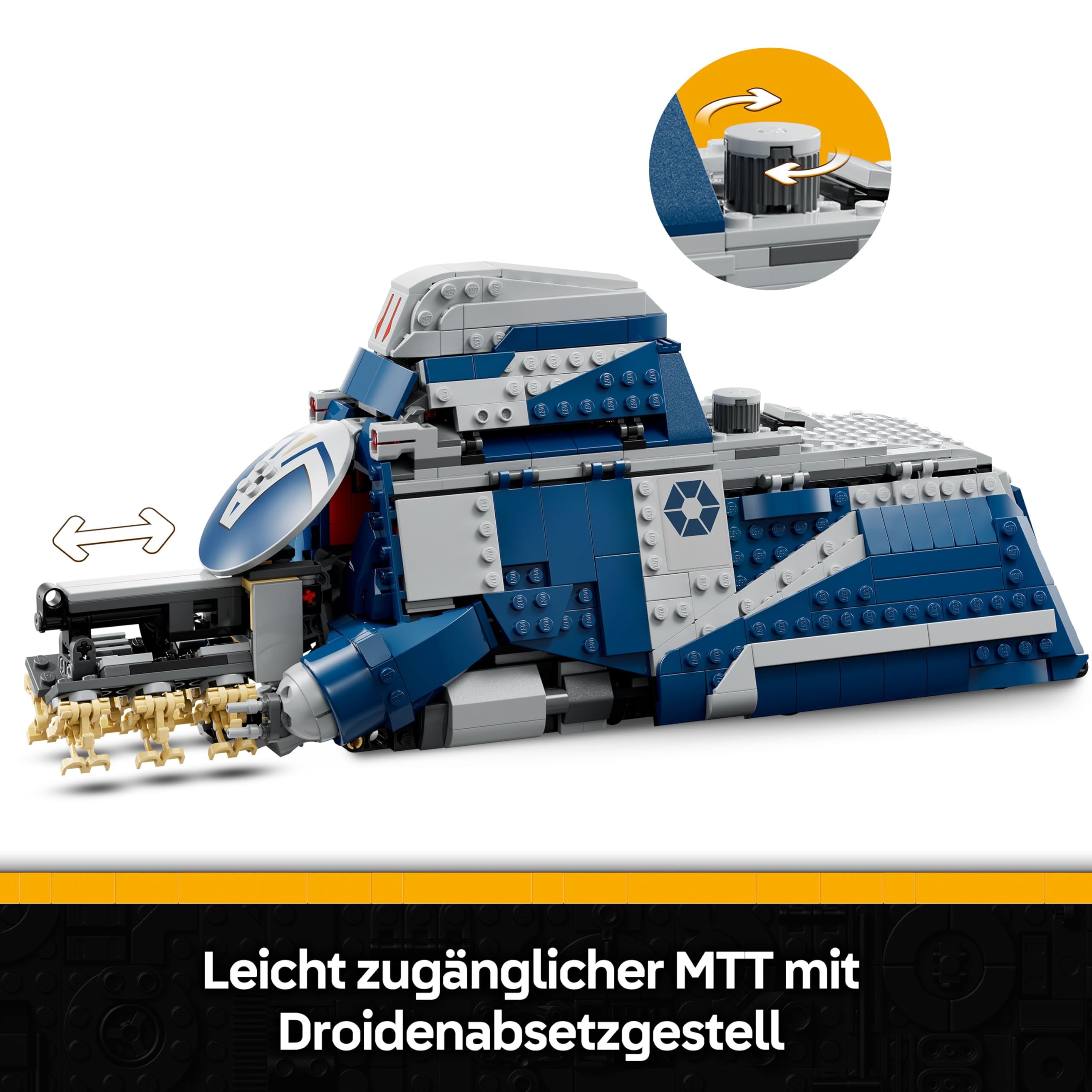 LEGO Star Wars: The Clone Wars MTT der Separatisten in der Schlacht von Felucia - Spielzeug mit Lichtschwert - Kinder Geschenk für Jungen und Mädchen - Modellbau zum Ausstellen und Sammeln - 75435 3