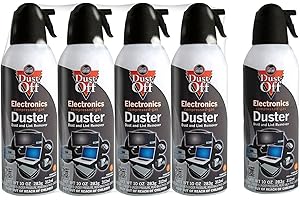 Dust-Off Disposable Compressed Gas Duster, 10 oz Cans - 5 Packs
