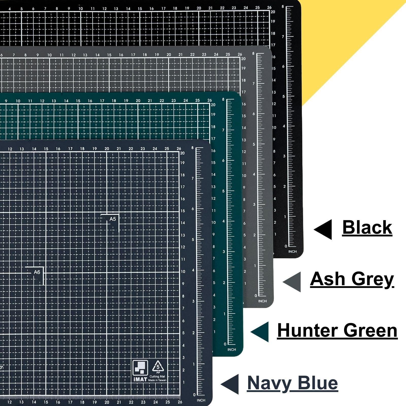 iMAT Flip Cutting Mat Note, A4 (Cm Version), 9