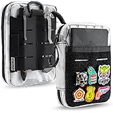 TACTICAL GEEK Block E3.0 EDC Compact Waist Pocket Pouch, Men EDC Pouch Organizer, Multi-Purpose Molle Tool Pouch, Utility Tool Organizer Bag for Daily Essentials Carry(White)