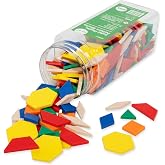 edxeducation Plastic Pattern Blocks, Set of 250 | Math Manipulative for Fractions, Symmetry, Patterning and Creativity, Math Supplies for Classroom