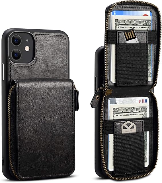 Iphone 11 Wallet Case Iphone 11 Card Holder Case Zve Iphone 11 Case With Credit Card