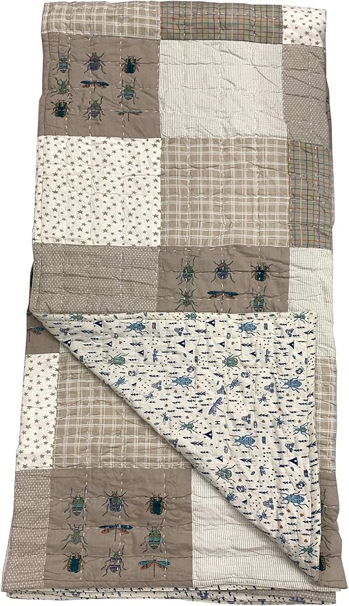 Buy A&A Patchworks Cotton Patchwork Single Blanket Size 160X250 Cms