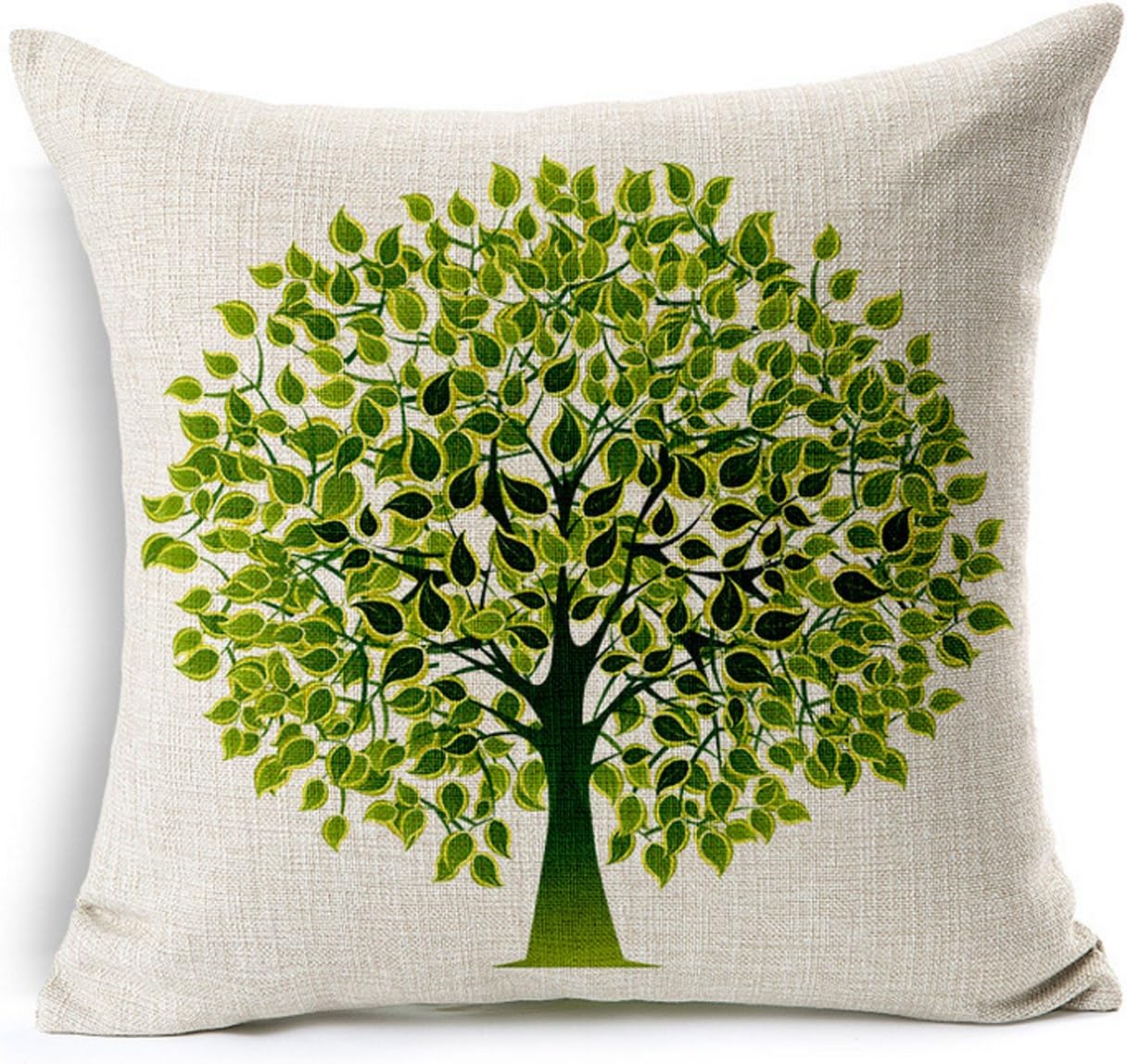 Loveria The Tree of Life Cotton PillowCase Back Cushion Sofa Hug Pillow Case