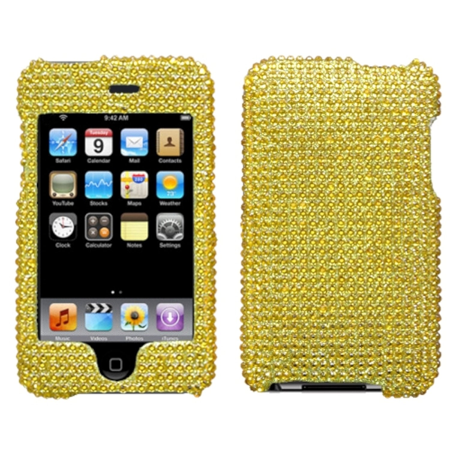 Amazon.com: MyBat Gold Diamante Protector Faceplate Cover For APPLE iPod  touch(2nd generation), iPod touch(3rd generation): MP3 Players & Accessories