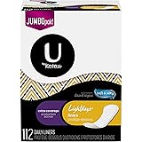 U by Kotex Lightdays Liners, Extra Coverage, Unscented, 112 Count