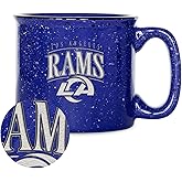 Rico Industries NFL Football San Francisco 49ers Tribute 12oz Laser Engraved Campfire Mug