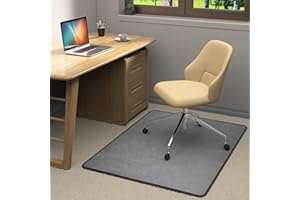 PLACOOT Heavy Duty Office Chair Mat for Carpet and Hardwood Floor Bohemian Desk Chair Mat Rug 36'' x 48'' Jacquard Woven Surface Floor mats